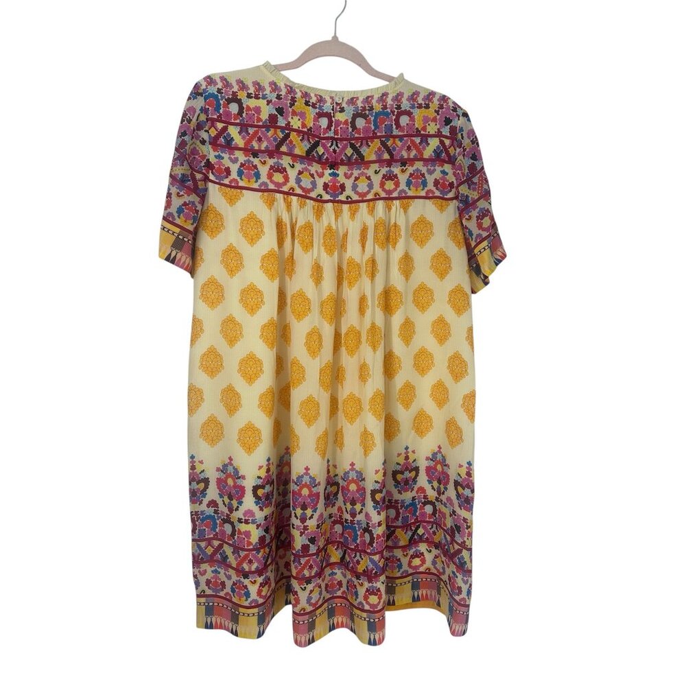 🌸 NWT Anthropologie Tanvi Kedia Narcisa Caltha Swing Dress M 🌸 - Picture 2 of 7